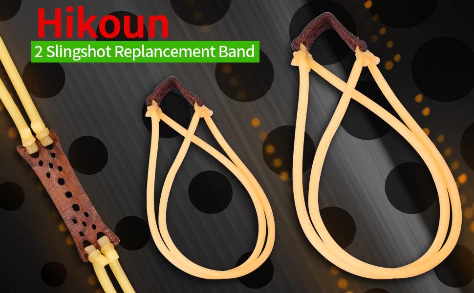 2 Pcs Slingshot Replacement Bands Sets Wrist Rocket Replacement Bands Tubular Elastic Shooting Games Elastic Tubular Bands Compatible with Catapult Heavy Pull Slingshot Rubber Replacement Bands - Image 6